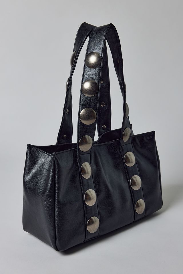 BDG Mara Studded Faux Leather Tote Bag #3