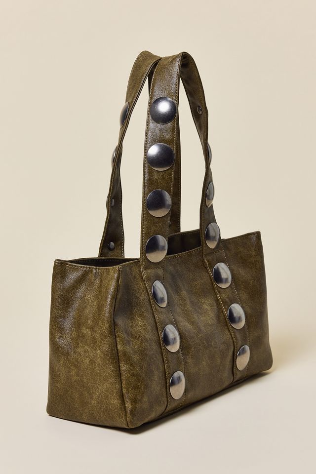 BDG Mara Studded Faux Leather Tote Bag #1