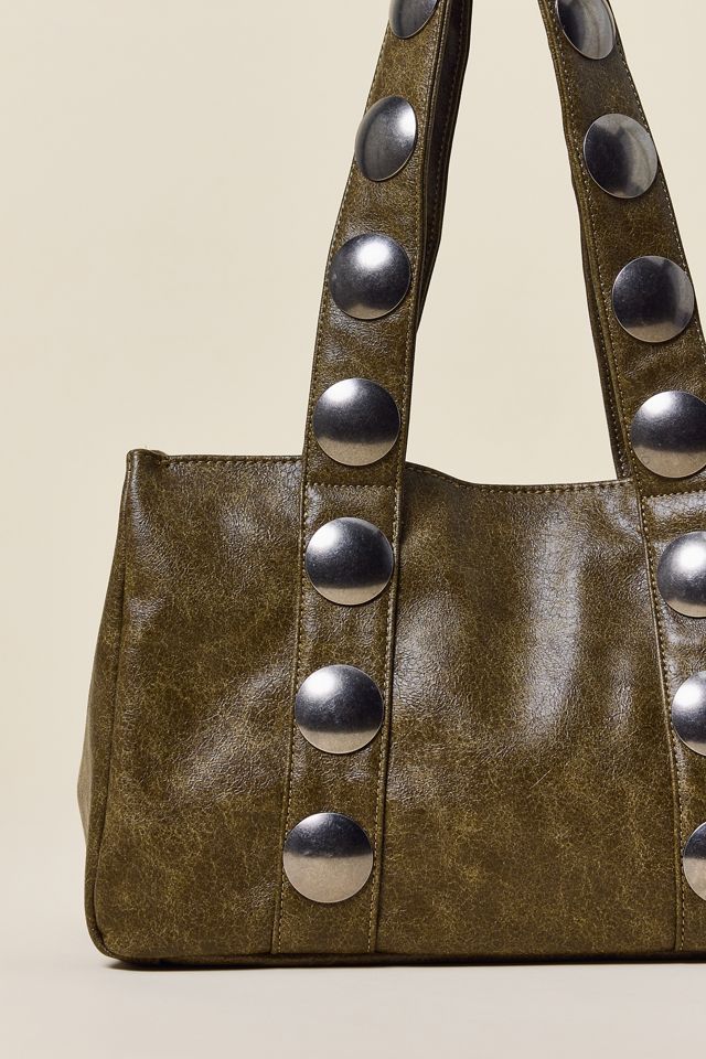 BDG Mara Studded Faux Leather Tote Bag #2