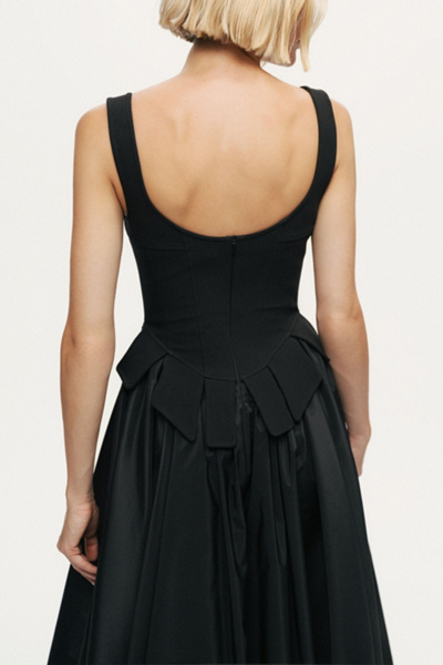 Nocturne Laced Corset Maxi Dress