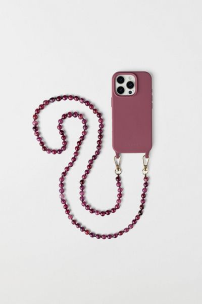 Cordée Cases Scarlett iPhone Case + Beaded Crossbody Chain Set