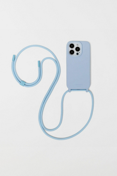 Cordée Cases Cairo Iphone Case + Crossbody Strap Set In Glacier At Urban Outfitters In Blue
