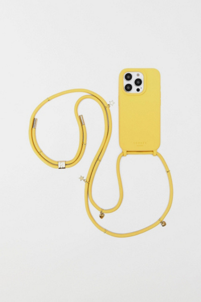 Cordée Cases Cairo Iphone Case + Crossbody Strap Set In Butter Yellow At Urban Outfitters