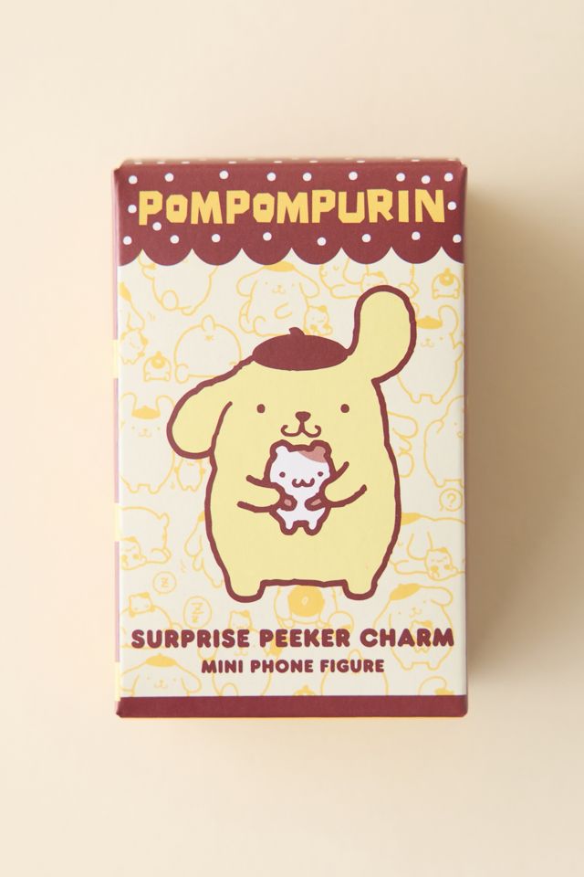 Breloque de téléphone boîte mystère personnage Sonix X Sanrio Pompompurin Peeker #3