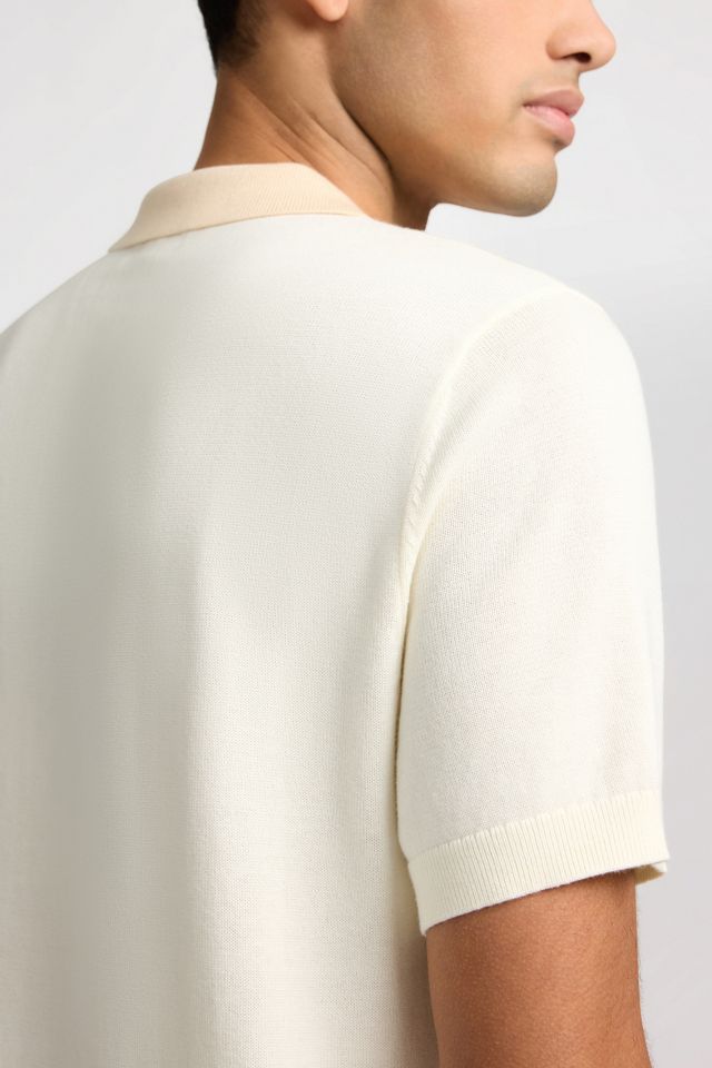 Onia Cotton Knit Short Sleeve Polo #4