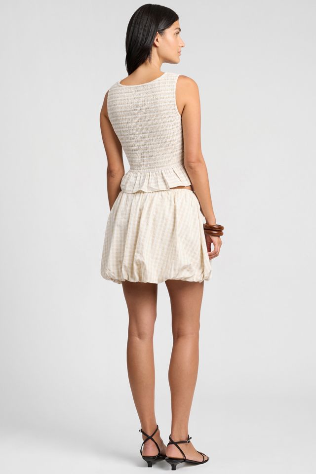 Onia Air Linen Smocked Tank #4
