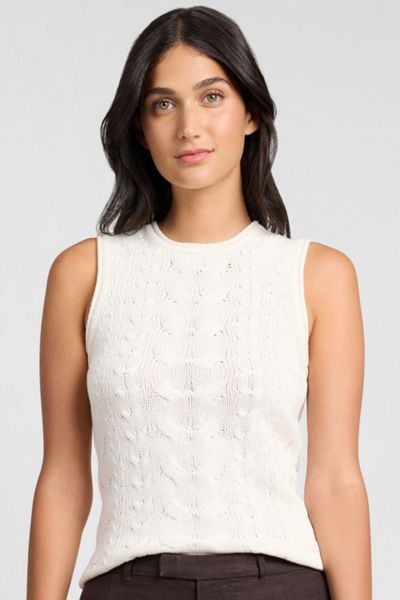 Onia Linen Cable Knit Tank