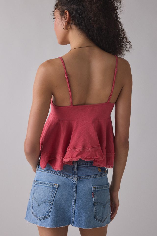 UO Luckiest One Lace Trim Babydoll Cami #3