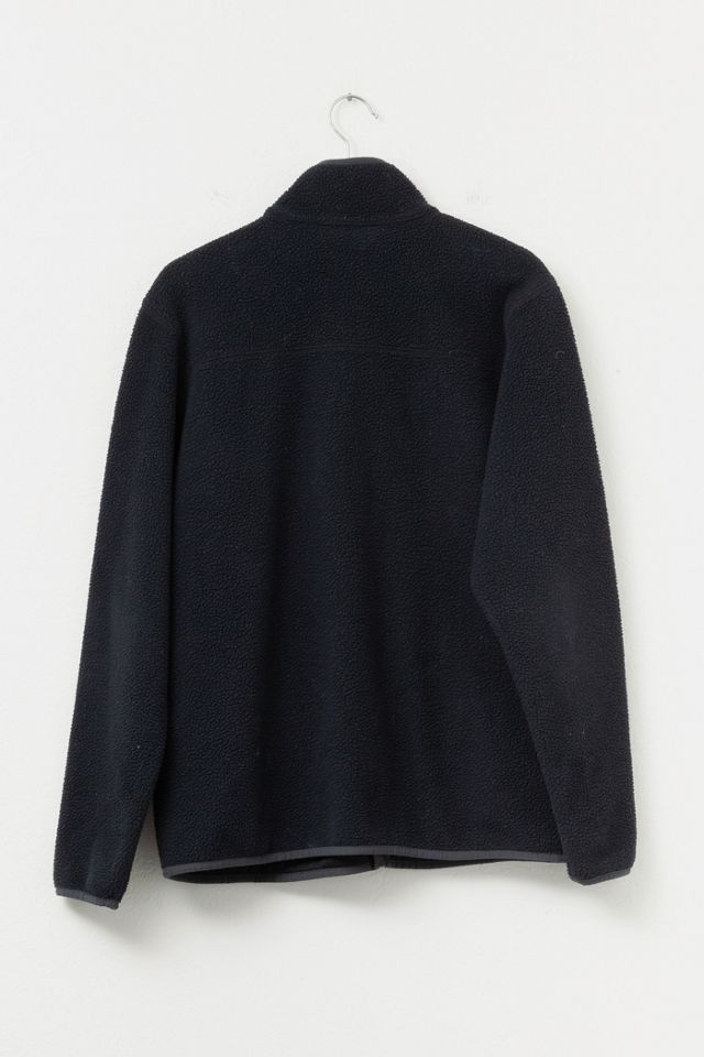Vintage 1990s Columbia Black Zipper Fleece Velcro Pocket | Urban