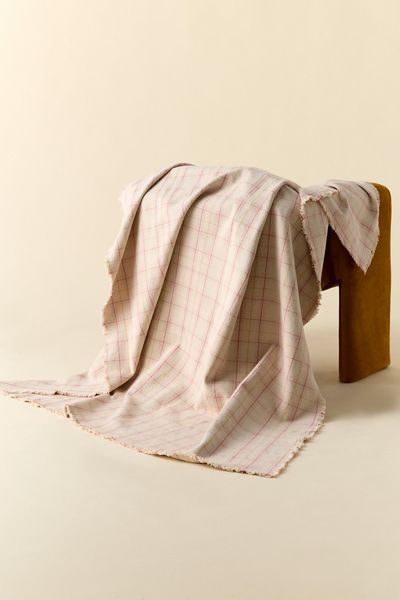 Lorena Canals Handloom Tartan Throw Blanket