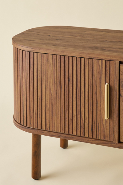 Veronica Fluted Media Storage Console