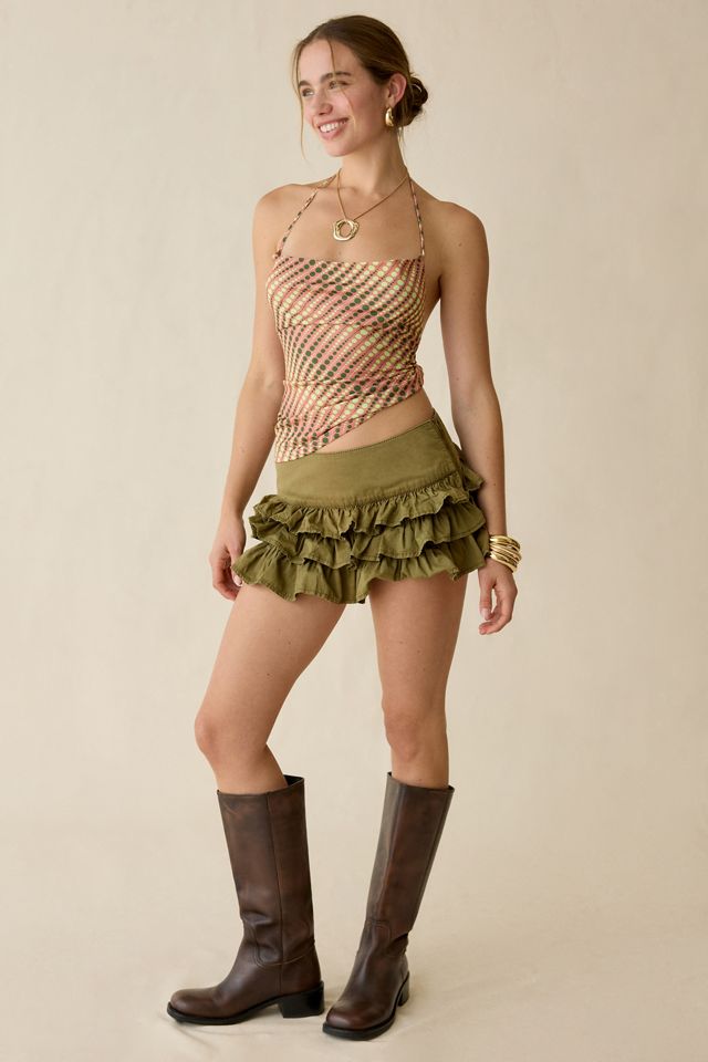 UO Mikah Tie-Back Cowl Halter Neck Top #3