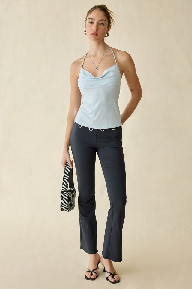 UO Mikah Tie-Back Cowl Halter Neck Top #4