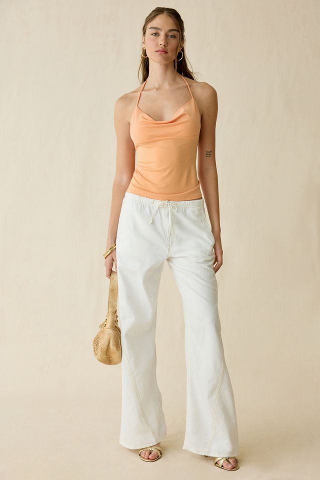 UO Mikah Tie-Back Cowl Halter Neck Top #3