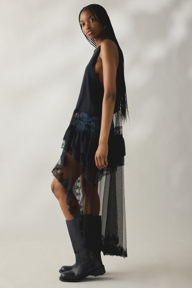 Kimchi Blue After Glow Tiered Mesh + Lace Maxi Tank Top #2