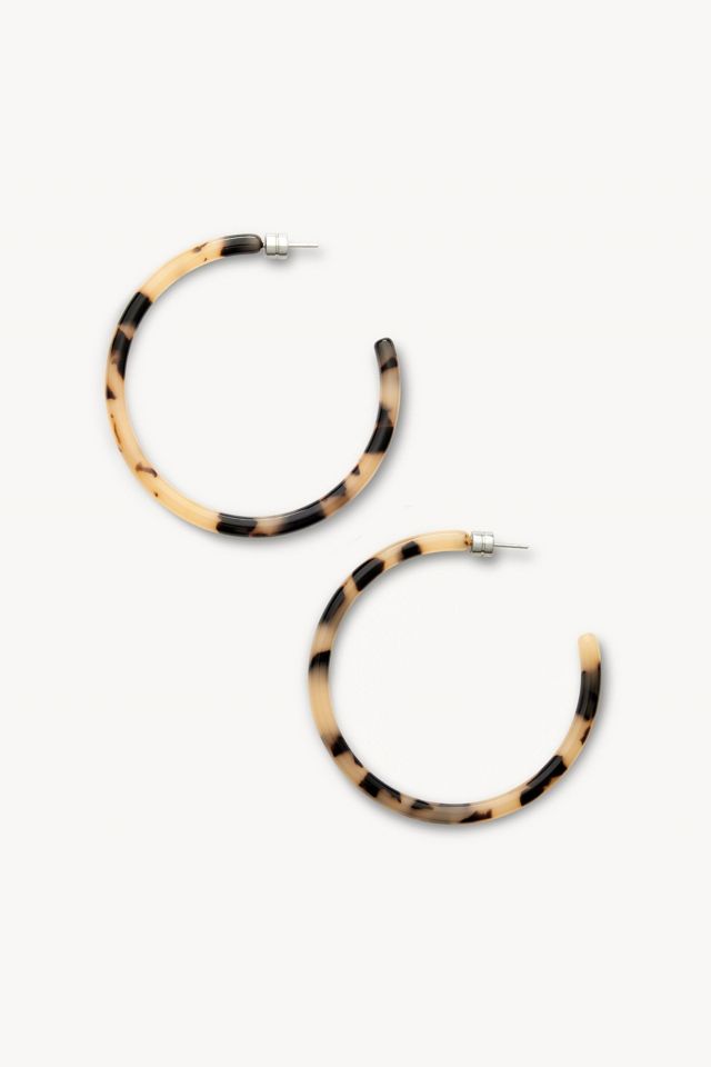 MACHETE Italian Acetate Large Hoop Earrings #1