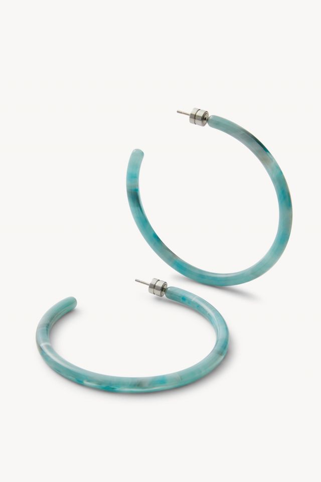 MACHETE Italian Acetate Large Hoop Earrings #1