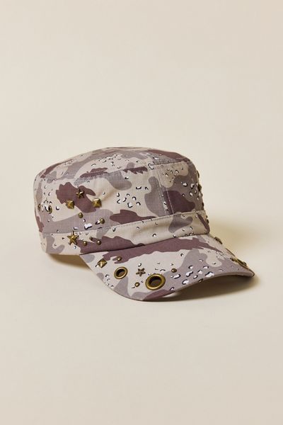 Casquette de cadet UO à motif camouflage avec œillets