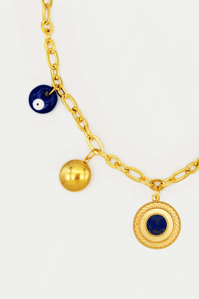 Petit Moments Blue Jean Charm Necklace