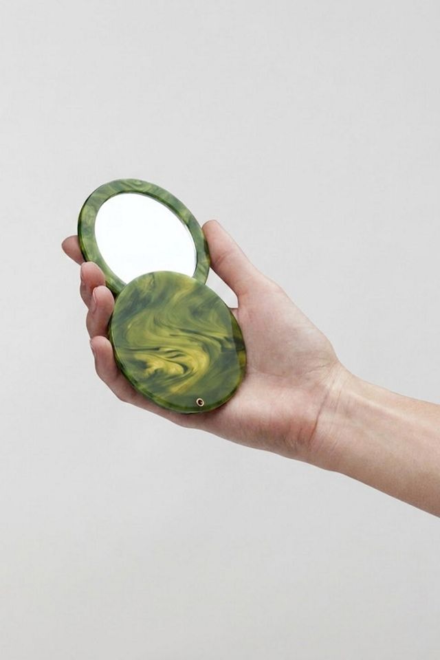 MACHETE Italian Acetate Circle Compact Mirror #1