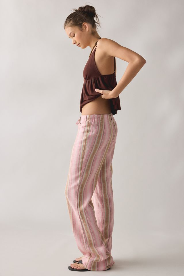 UO Newport Linen Straight Leg Pants #2