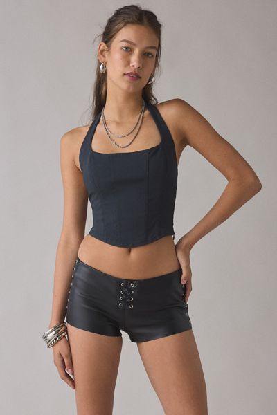 I.AM.GIA Ramona Low-Rise Faux Leather Micro Shorts