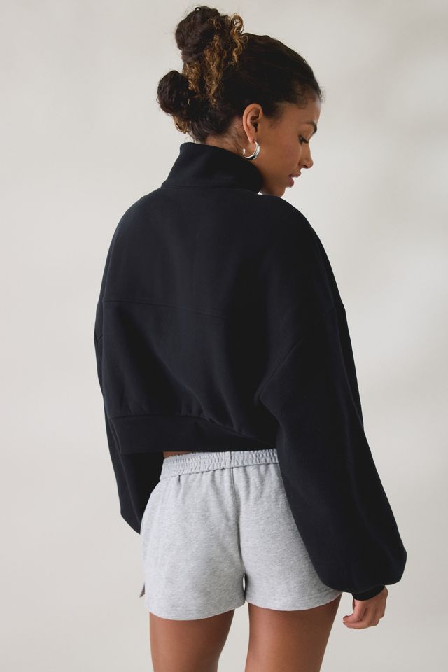 Out From Under Take It Easy Cropped Quarter Zip Pullover #1