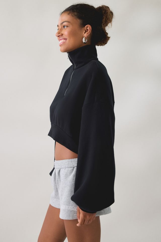 Out From Under Take It Easy Cropped Quarter Zip Pullover #2