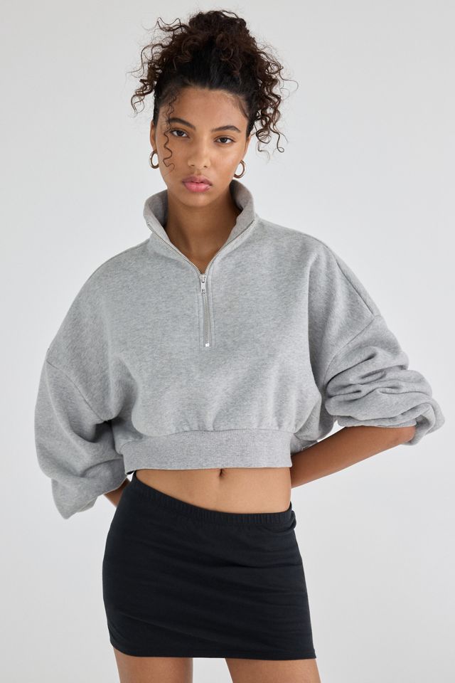 Out From Under Take It Easy Cropped Quarter Zip Pullover #1