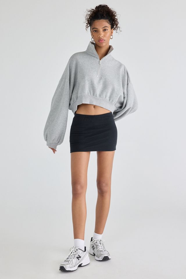 Out From Under Take It Easy Cropped Quarter Zip Pullover #2