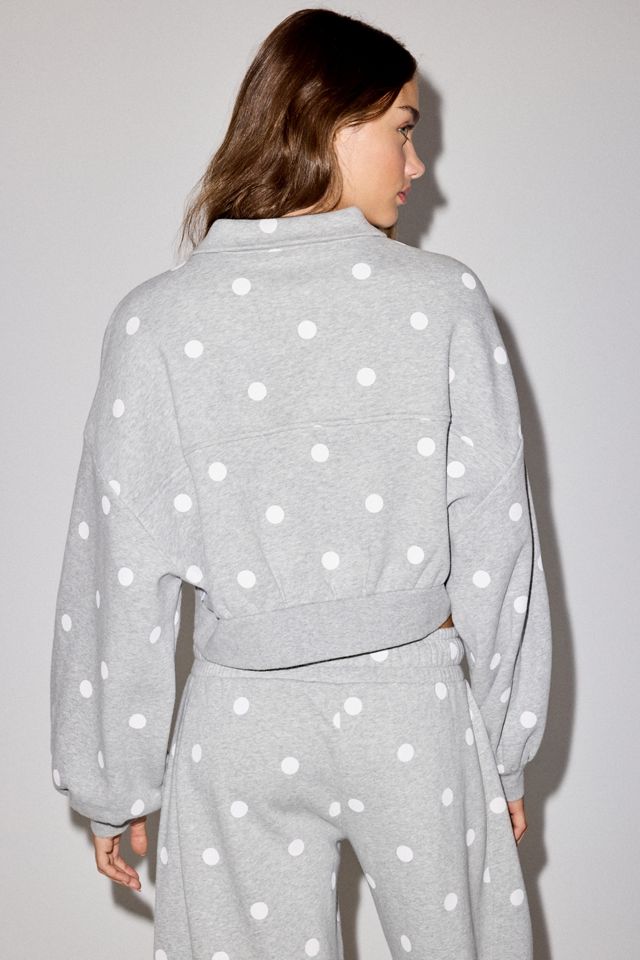 Out From Under Take It Easy Cropped Quarter Zip Pullover #3
