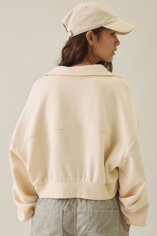 Out From Under Take It Easy Cropped Quarter Zip Pullover #1