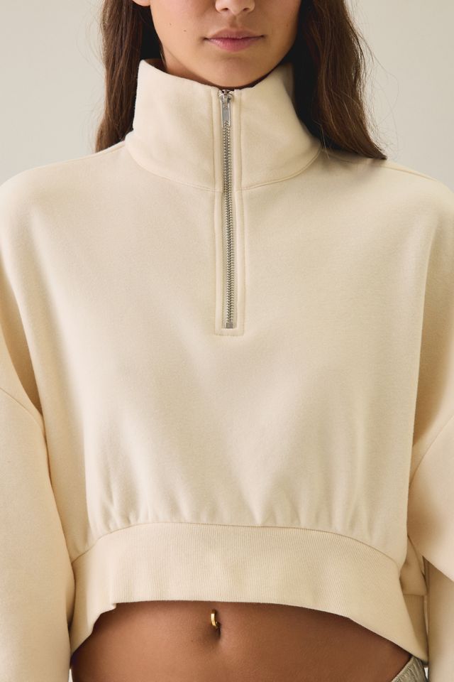 Out From Under Take It Easy Cropped Quarter Zip Pullover #2