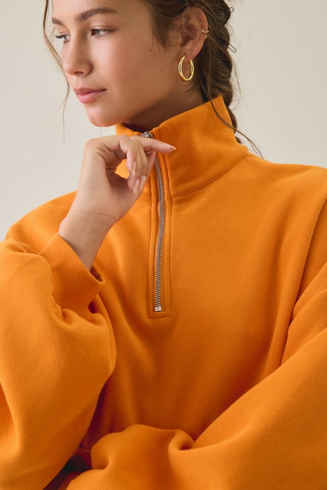 Out From Under Take It Easy Cropped Quarter Zip Pullover #2