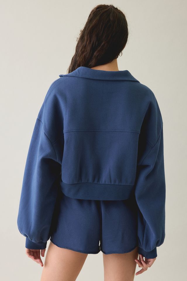 Out From Under Take It Easy Cropped Quarter Zip Pullover #3