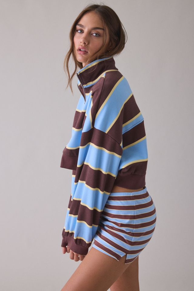 Out From Under Take It Easy Cropped Quarter Zip Pullover #2