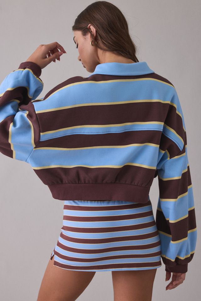 Out From Under Take It Easy Cropped Quarter Zip Pullover #3