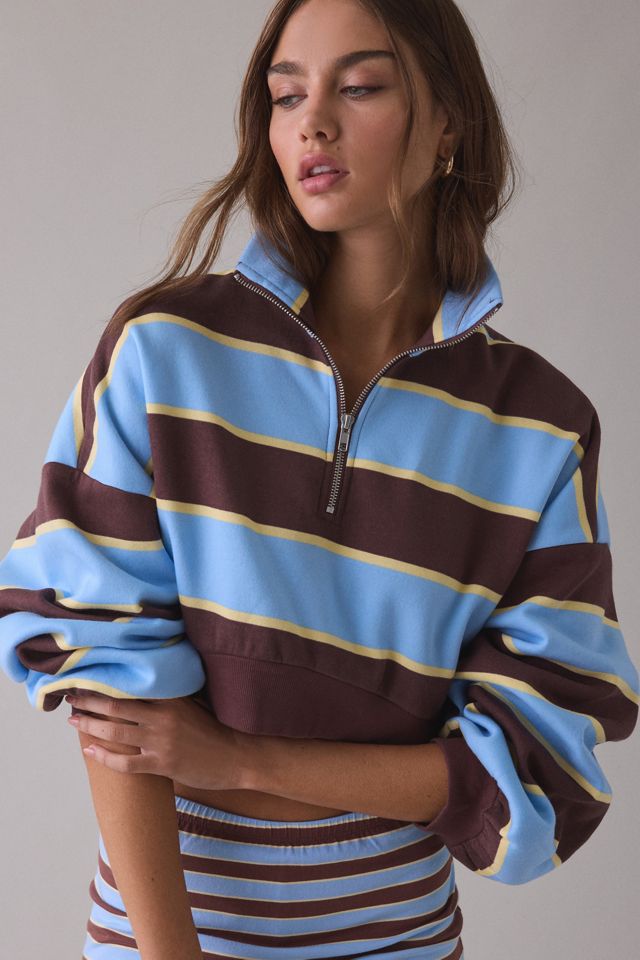 Out From Under Take It Easy Cropped Quarter Zip Pullover #4
