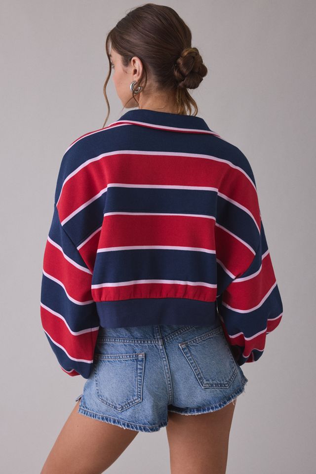 Out From Under Take It Easy Cropped Quarter Zip Pullover #1