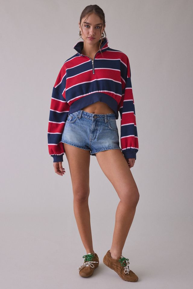 Out From Under Take It Easy Cropped Quarter Zip Pullover #2