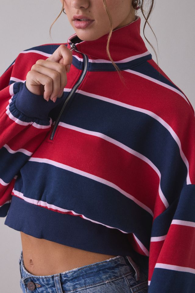 Out From Under Take It Easy Cropped Quarter Zip Pullover #3