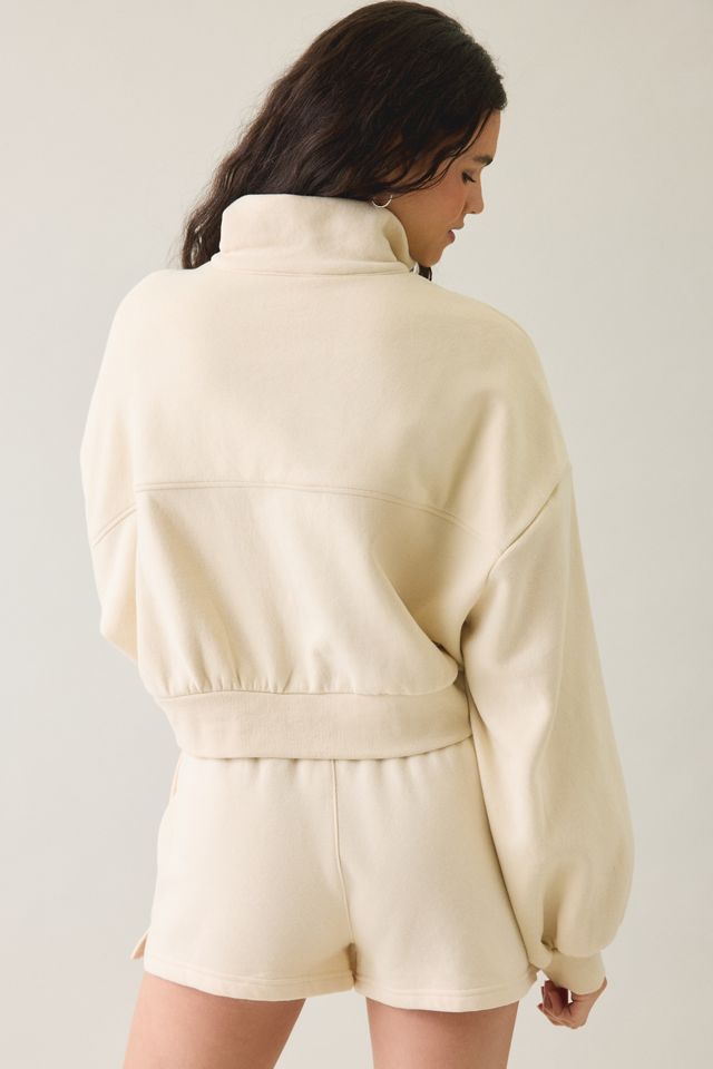 Out From Under Take It Easy Cropped Quarter Zip Pullover #2