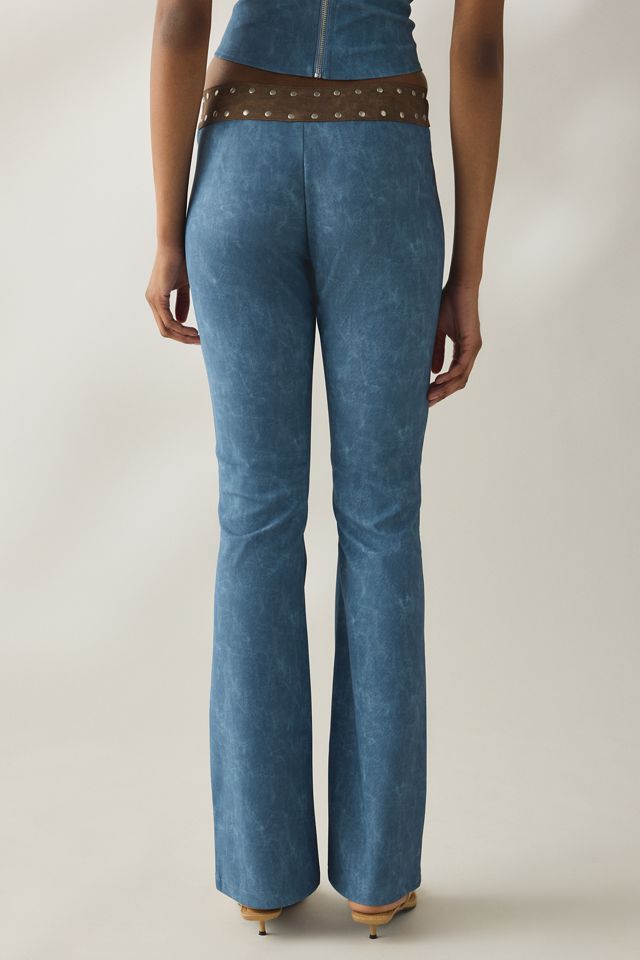 Pantalon évasé en faux cuir clouté I.AM.GIA. #4