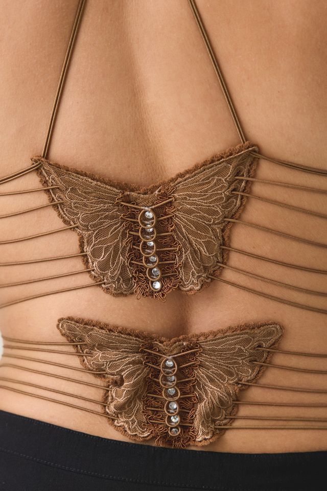 I.AM.GIA. Ellery Butterfly Detail Strappy Open-Back Cami #3