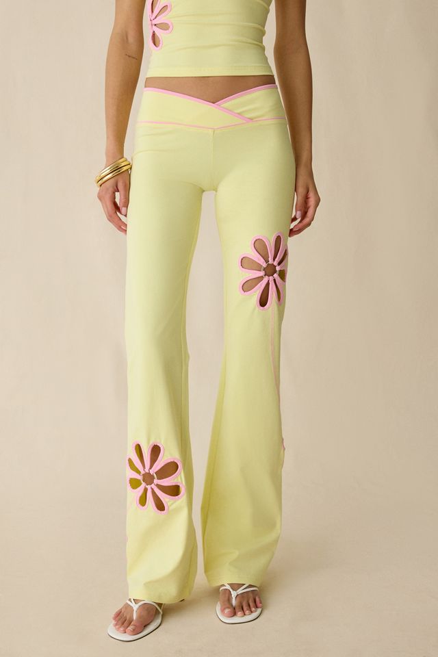 Pantalon évasé à taille basse avec découpes Daisy I.AM.GIA. #1