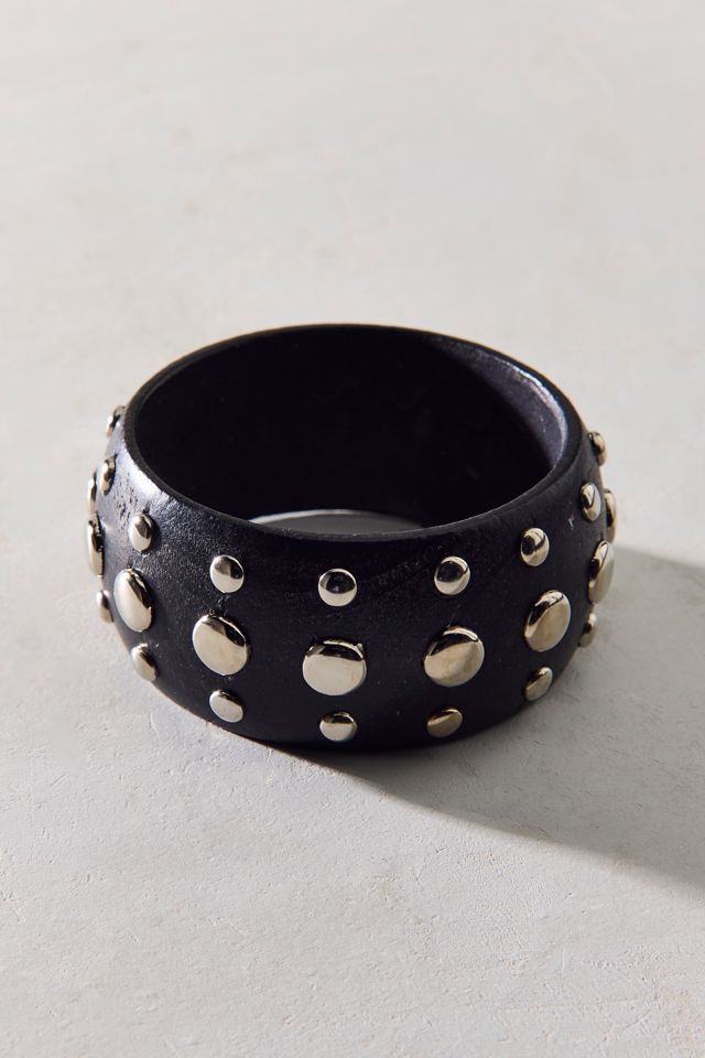 Dean Metal Studded Bangle Bracelet #1