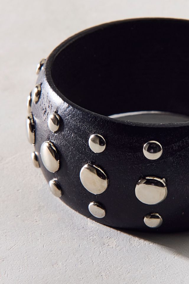 Dean Metal Studded Bangle Bracelet #2