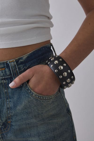 Dean Metal Studded Bangle Bracelet