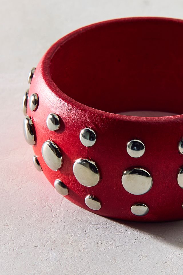 Dean Metal Studded Bangle Bracelet #3