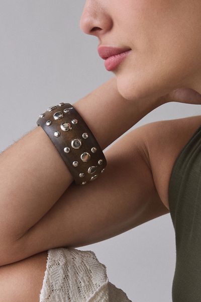 Dean Metal Studded Bangle Bracelet